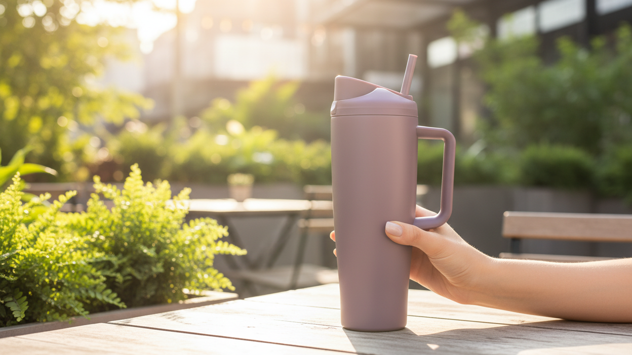 Mauve Tumbler Lifestyle Hero Image
